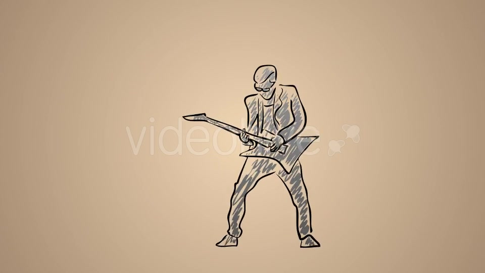 Rock Guitarist Videohive 20755711 Motion Graphics Image 2