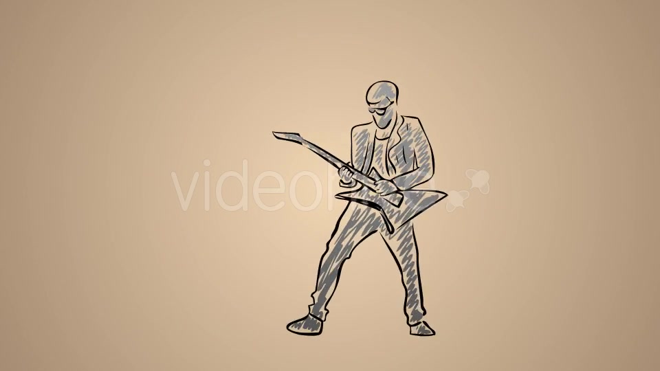 Rock Guitarist Videohive 20755711 Motion Graphics Image 3
