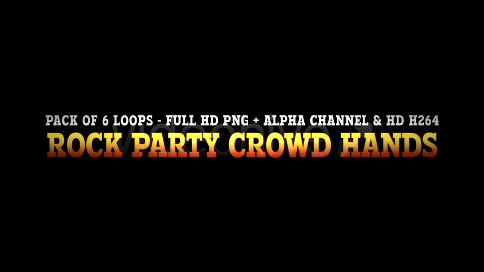 Rock Party Crowd Hands 6 VJ Loops Videohive 5132658 Motion Graphics Image 3