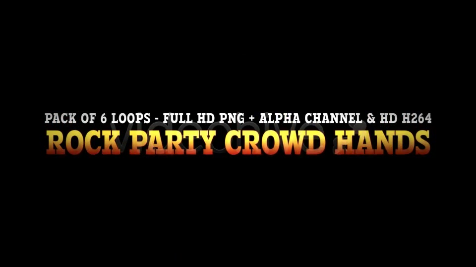 Rock Party Crowd Hands 6 VJ Loops Videohive 5132658 Motion Graphics Image 5