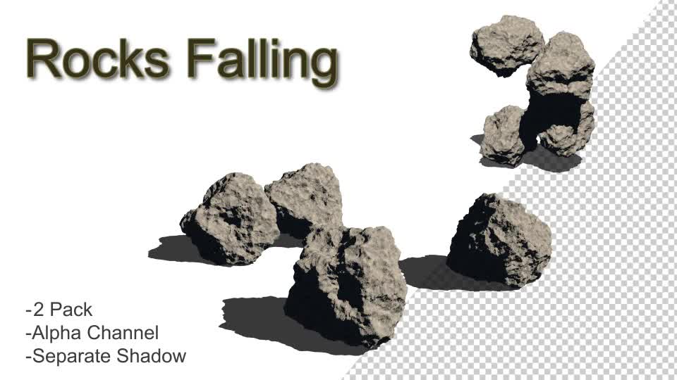 Rocks Falling Videohive 21249045 Motion Graphics Image 1