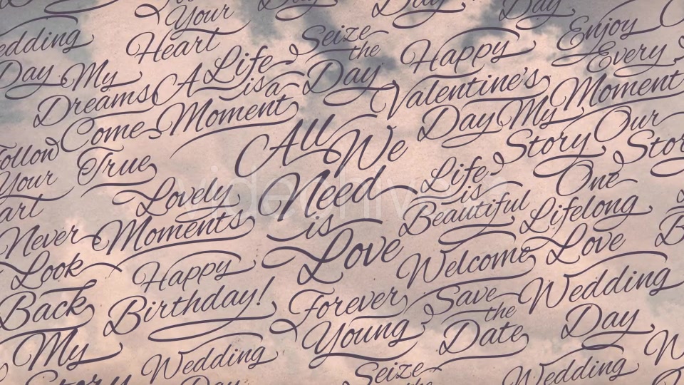 Romantic Calligraphic Titles Background Videohive 15006777 Motion Graphics Image 5