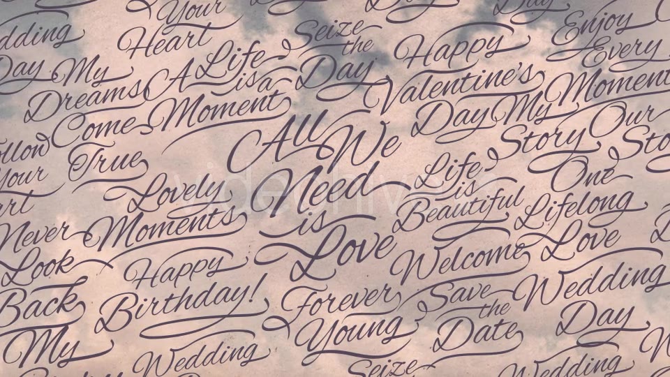 Romantic Calligraphic Titles Background Videohive 15006777 Motion Graphics Image 6