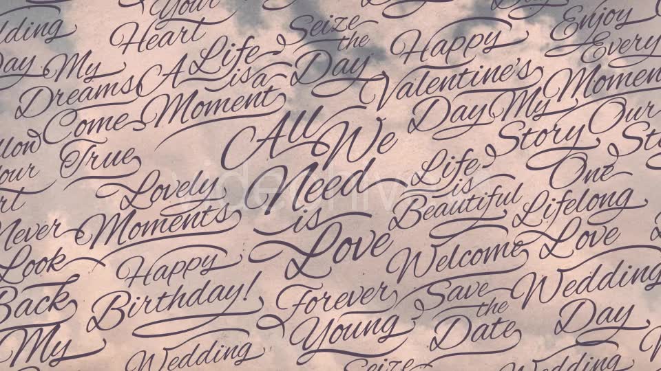 Romantic Calligraphic Titles Background Videohive 15006777 Motion Graphics Image 7