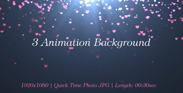 Romantic Hearts Background V3 - Download Videohive 3484638