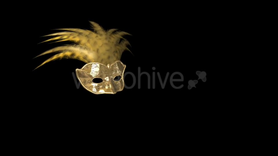 Romantic Mask Gold and Feathers Pack of 2 Videohive 13970122 Motion Graphics Image 2