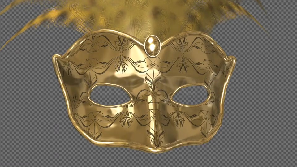 Romantic Mask Gold and Feathers Pack of 2 Videohive 13970122 Motion Graphics Image 3