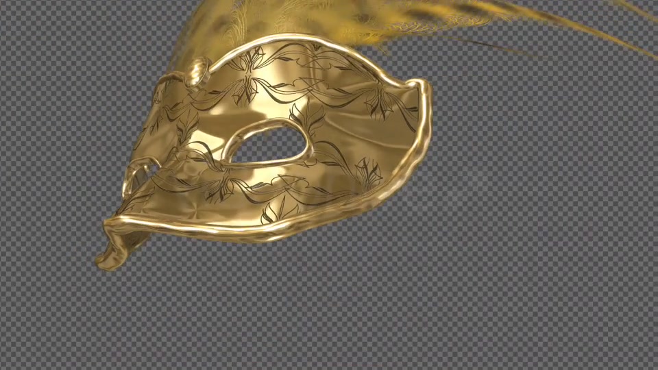Romantic Mask Gold and Feathers Pack of 2 Videohive 13970122 Motion Graphics Image 4