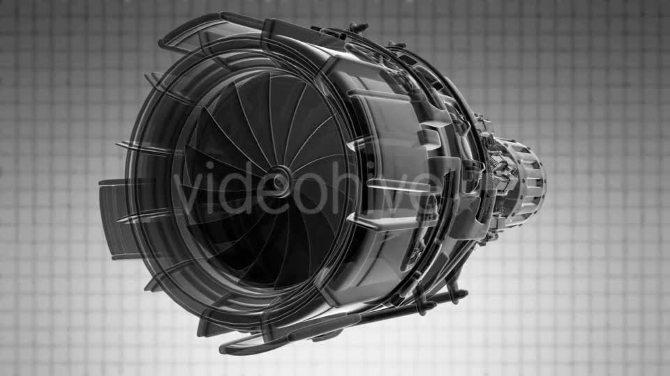 Rotate Jet Engine Turbine Videohive 19992130 Motion Graphics Image 1