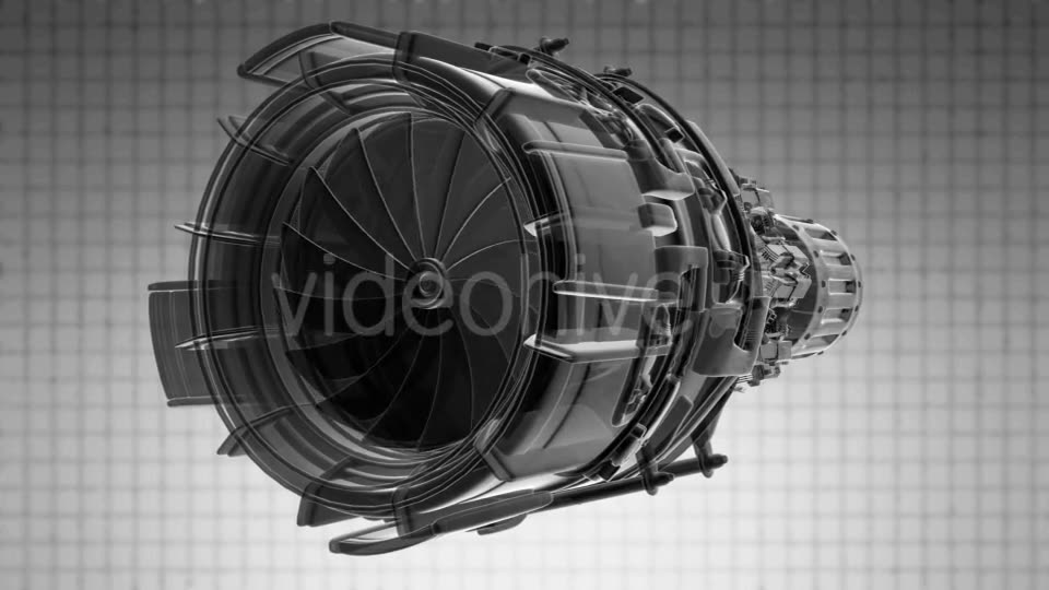 Rotate Jet Engine Turbine Videohive 19992130 Motion Graphics Image 2