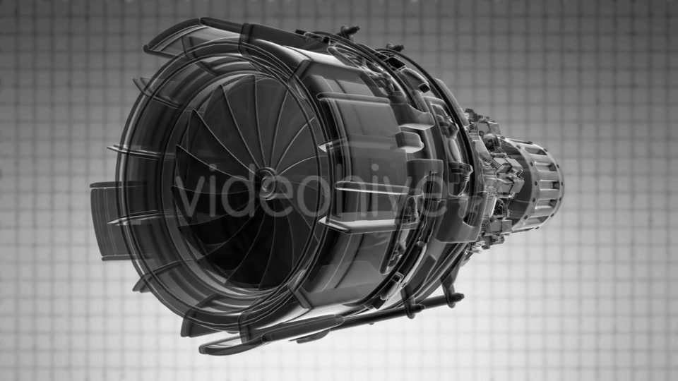 Rotate Jet Engine Turbine Videohive 19992130 Motion Graphics Image 3