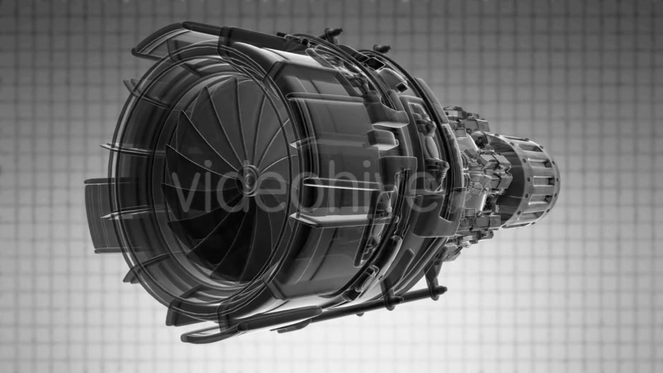Rotate Jet Engine Turbine Videohive 19992130 Motion Graphics Image 4