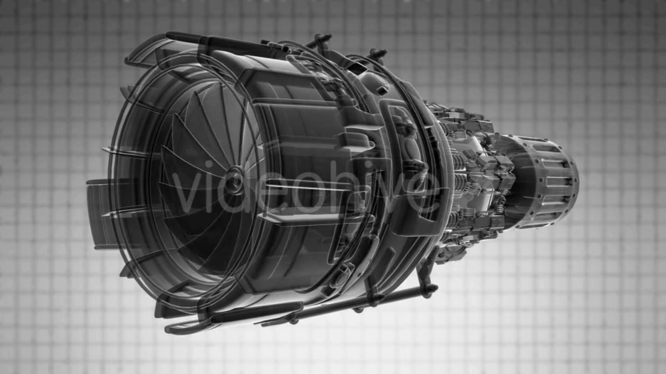 Rotate Jet Engine Turbine Videohive 19992130 Motion Graphics Image 6