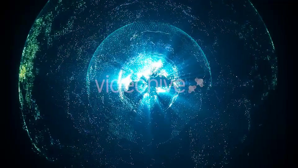 Rotating Blue Earth With Shining Core 4K Videohive 18342896 Motion Graphics Image 5
