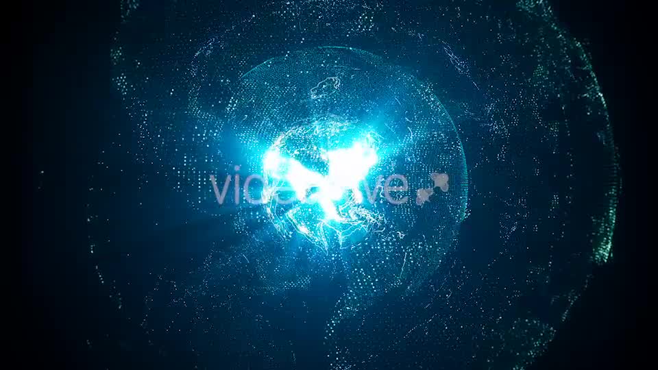 Rotating Blue Earth With Shining Core 4K Videohive 18342896 Motion Graphics Image 8