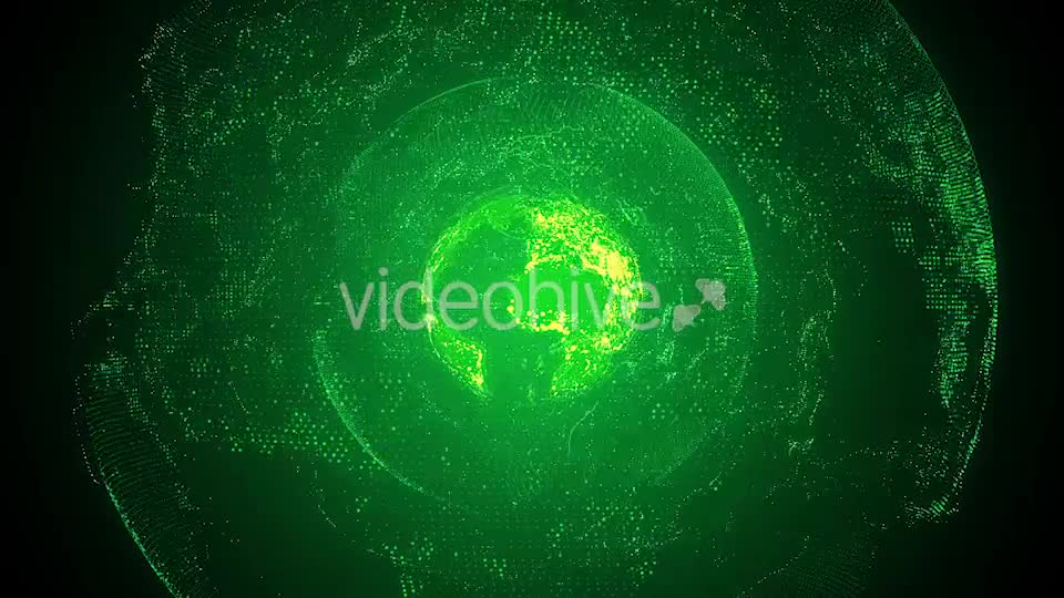 Rotating Looped Green Planet Earth HD Videohive 18670007 Motion Graphics Image 1