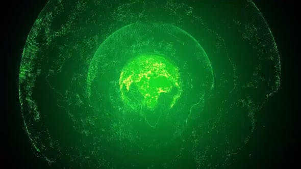 Rotating Looped Green Planet Earth HD - Videohive 18670007 Download