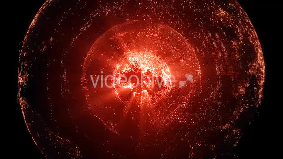 Rotating Red Earth With Shining Core Videohive 18669330 Motion Graphics Image 10