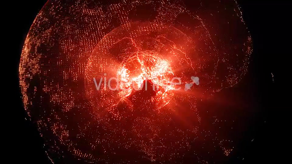 Rotating Red Earth With Shining Core Videohive 18669330 Motion Graphics Image 4