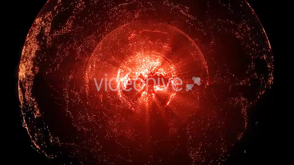 Rotating Red Earth With Shining Core Videohive 18669330 Motion Graphics Image 5