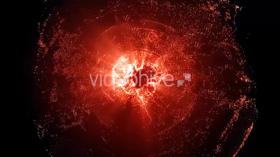 Rotating Red Earth With Shining Core Videohive 18669330 Motion Graphics Image 7