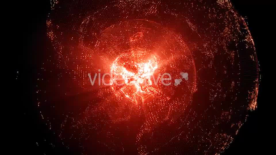 Rotating Red Earth With Shining Core Videohive 18669330 Motion Graphics Image 8