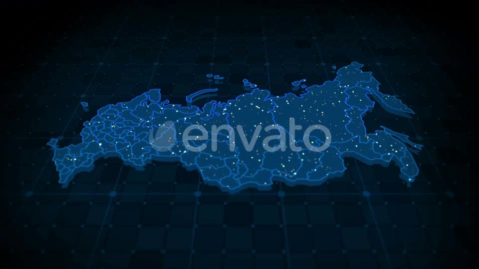 Russia Map 4k Videohive 23647189 Motion Graphics Image 1