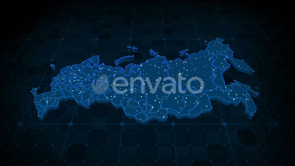 Russia Map 4k Videohive 23647189 Motion Graphics Image 2