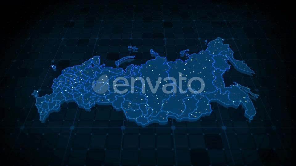 Russia Map 4k Videohive 23647189 Motion Graphics Image 3