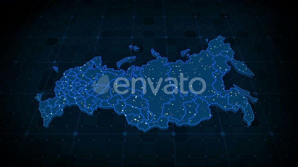 Russia Map 4k Videohive 23647189 Motion Graphics Image 5