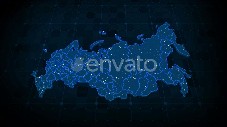 Russia Map 4k Videohive 23647189 Motion Graphics Image 9
