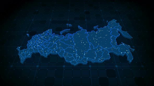 Russia Map 4k - Download Videohive 23647189