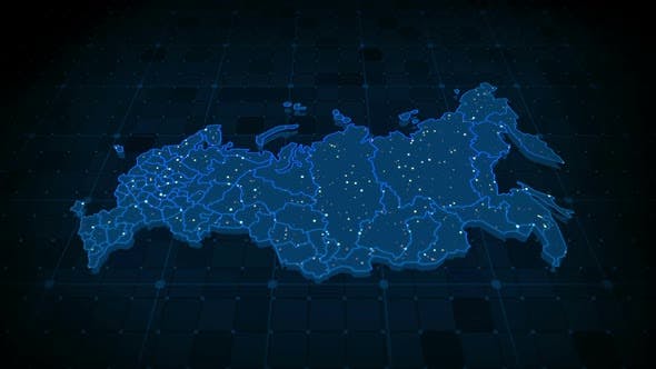 Russia Map Hd - Videohive 23499243 Download