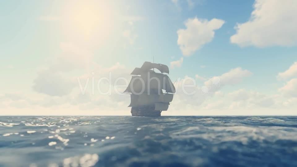 Sailing Galleon Sunny Videohive 16824557 Motion Graphics Image 1