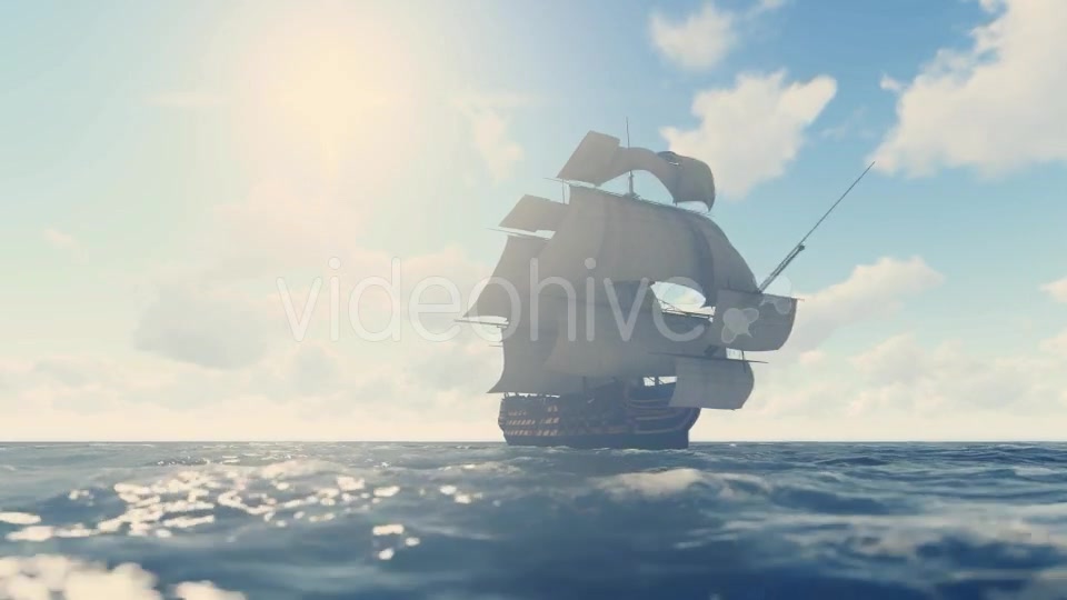 Sailing Galleon Sunny Videohive 16824557 Motion Graphics Image 3