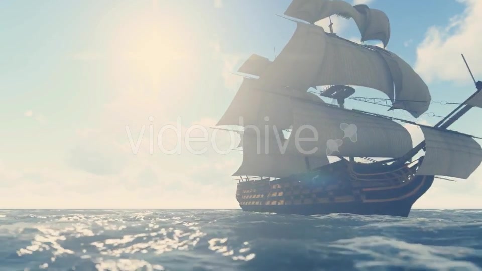 Sailing Galleon Sunny Videohive 16824557 Motion Graphics Image 4