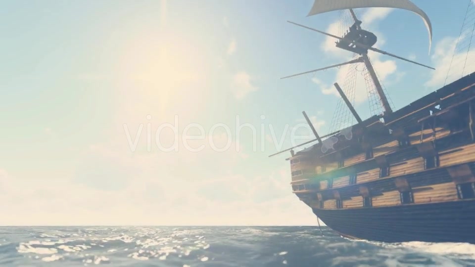 Sailing Galleon Sunny Videohive 16824557 Motion Graphics Image 6