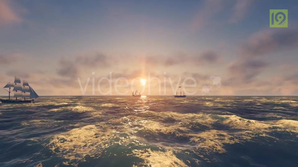 Sailing Ship In An Ocean Videohive 19955859 Motion Graphics Image 2