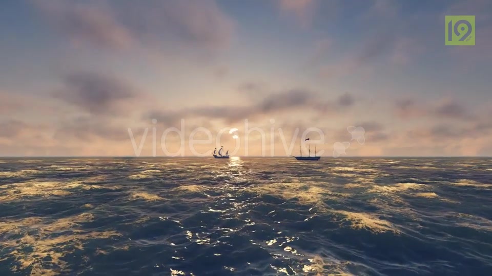 Sailing Ship In An Ocean Videohive 19955859 Motion Graphics Image 3