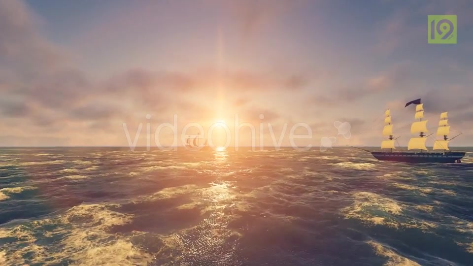 Sailing Ship In An Ocean Videohive 19955859 Motion Graphics Image 5