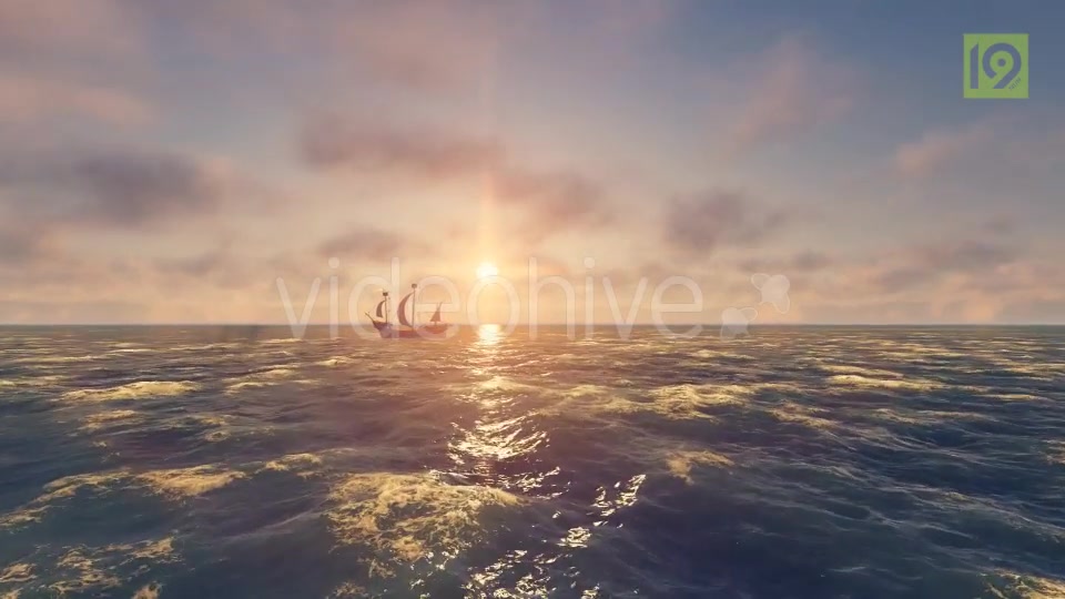 Sailing Ship In An Ocean Videohive 19955859 Motion Graphics Image 6