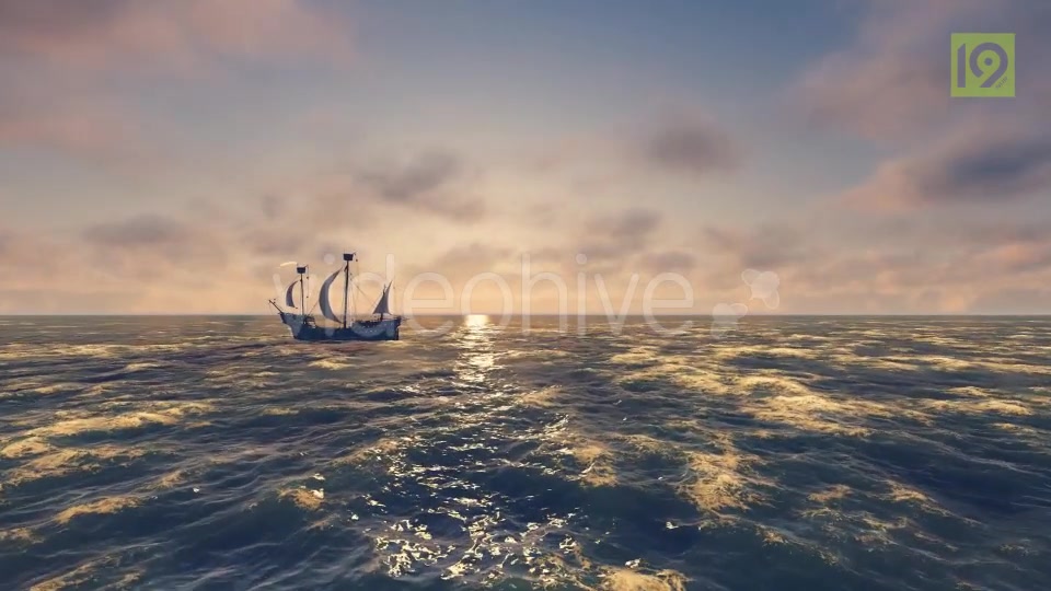 Sailing Ship In An Ocean Videohive 19955859 Motion Graphics Image 7