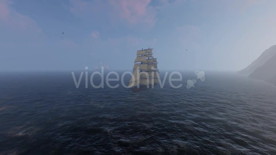Sailing Ship with Fog Videohive 21395245 Motion Graphics Image 2