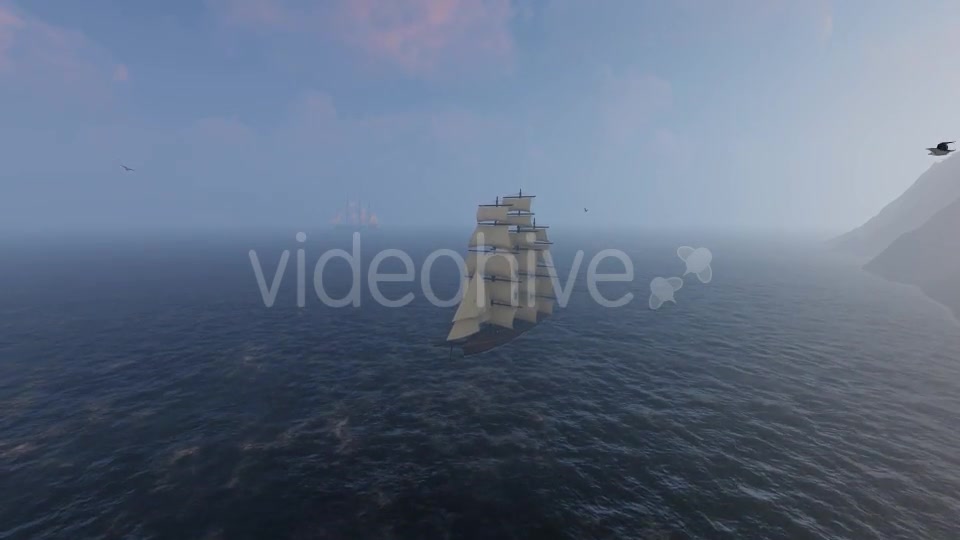 Sailing Ship with Fog Videohive 21395245 Motion Graphics Image 3