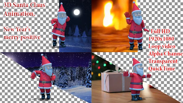 Santa Animation Christmas - Videohive Download 20913374