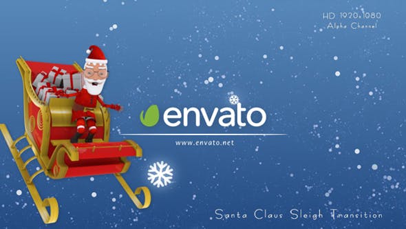 Santa Claus Sleigh Transition - Videohive Download 18950228