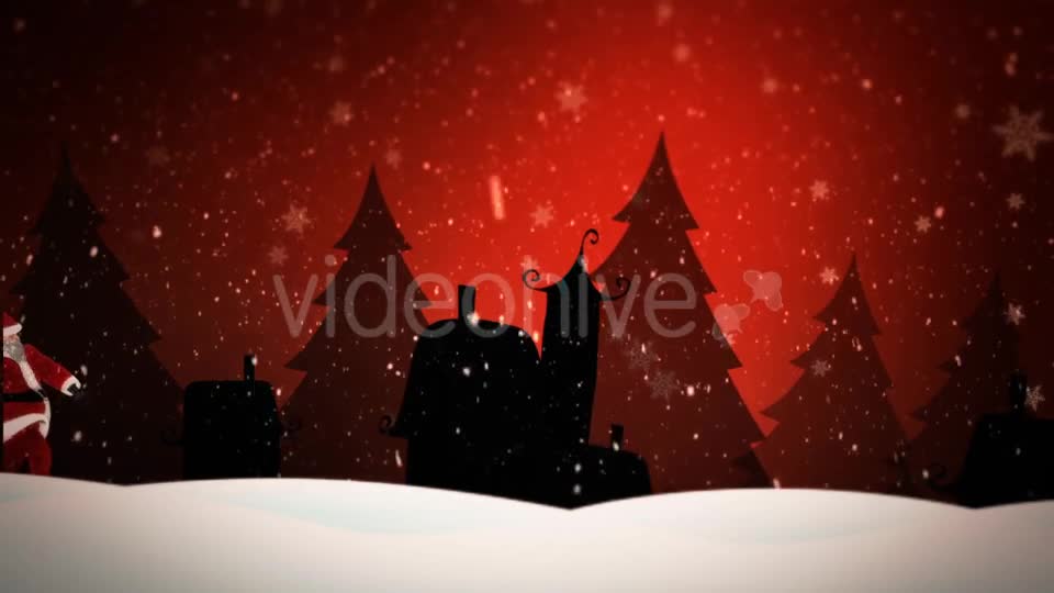 Santa Claus Walking in Snow Covered Field Videohive 18664766 Motion Graphics Image 1