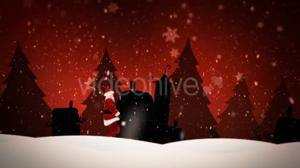Santa Claus Walking in Snow Covered Field Videohive 18664766 Motion Graphics Image 4