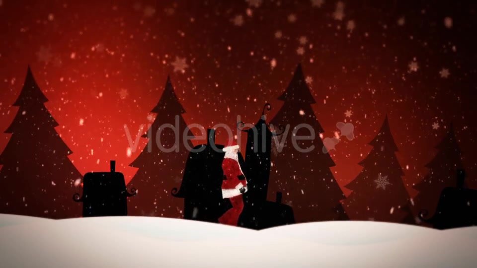 Santa Claus Walking in Snow Covered Field Videohive 18664766 Motion Graphics Image 5