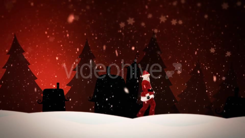 Santa Claus Walking in Snow Covered Field Videohive 18664766 Motion Graphics Image 6